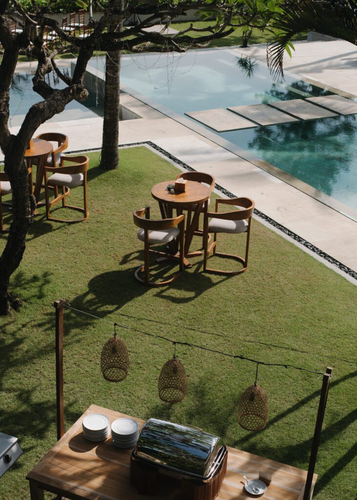 bali villa used as elopement venue on beach